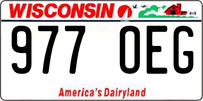 WI license plate 977OEG