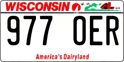 WI license plate 977OER