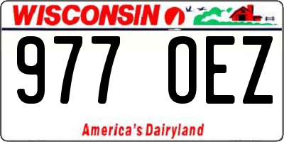 WI license plate 977OEZ
