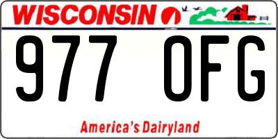 WI license plate 977OFG