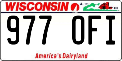 WI license plate 977OFI