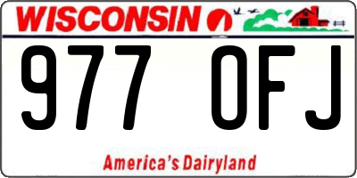 WI license plate 977OFJ