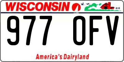 WI license plate 977OFV