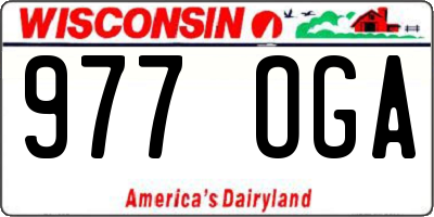 WI license plate 977OGA
