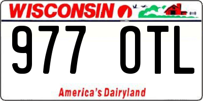 WI license plate 977OTL