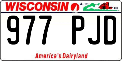WI license plate 977PJD