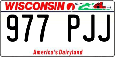 WI license plate 977PJJ