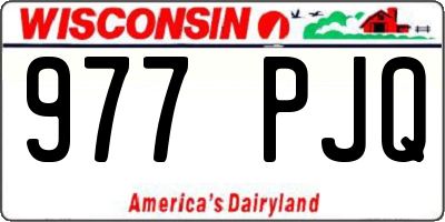 WI license plate 977PJQ