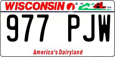 WI license plate 977PJW