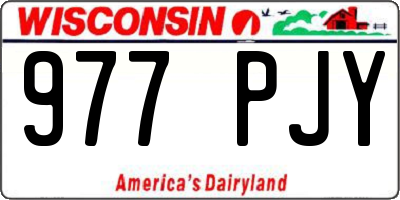 WI license plate 977PJY