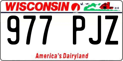 WI license plate 977PJZ