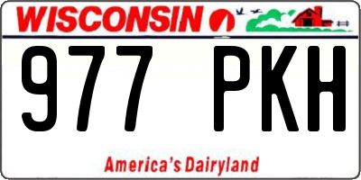 WI license plate 977PKH