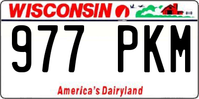 WI license plate 977PKM