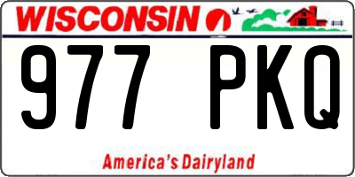 WI license plate 977PKQ