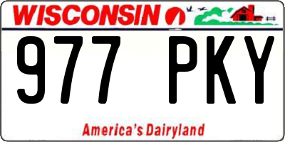 WI license plate 977PKY