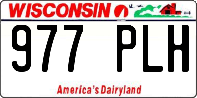 WI license plate 977PLH