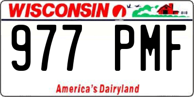 WI license plate 977PMF