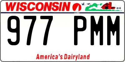 WI license plate 977PMM