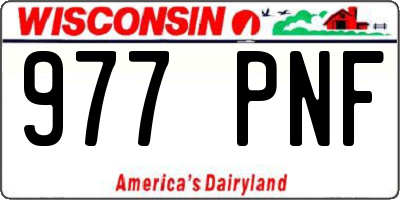 WI license plate 977PNF
