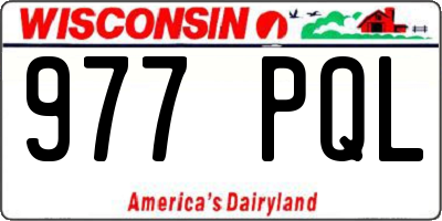 WI license plate 977PQL