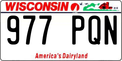 WI license plate 977PQN