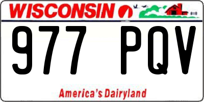 WI license plate 977PQV