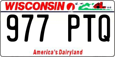 WI license plate 977PTQ