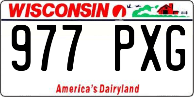 WI license plate 977PXG