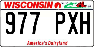 WI license plate 977PXH