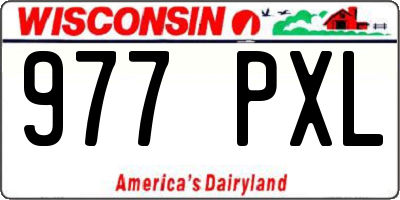 WI license plate 977PXL