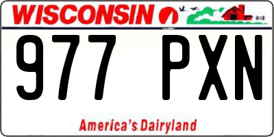 WI license plate 977PXN
