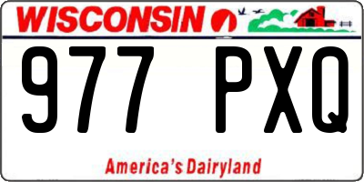 WI license plate 977PXQ