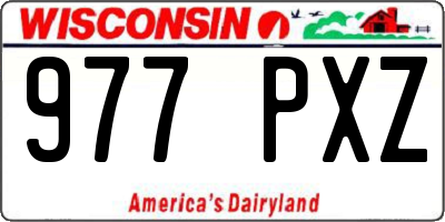 WI license plate 977PXZ