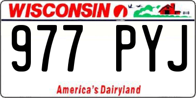 WI license plate 977PYJ