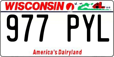 WI license plate 977PYL