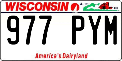 WI license plate 977PYM