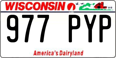 WI license plate 977PYP