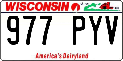 WI license plate 977PYV