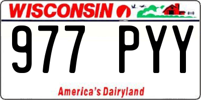 WI license plate 977PYY