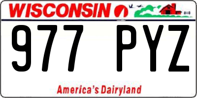 WI license plate 977PYZ