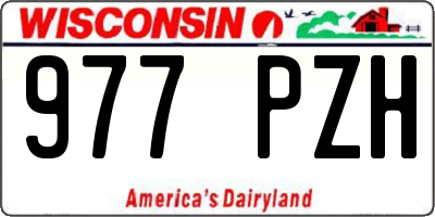 WI license plate 977PZH