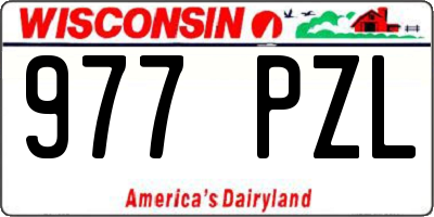 WI license plate 977PZL