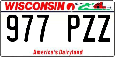 WI license plate 977PZZ