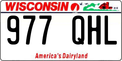 WI license plate 977QHL