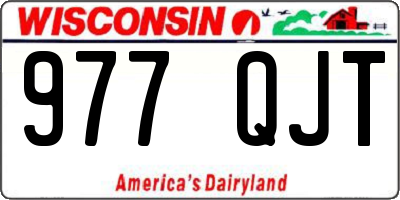 WI license plate 977QJT