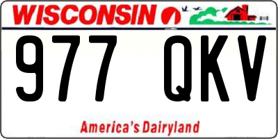 WI license plate 977QKV