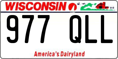 WI license plate 977QLL