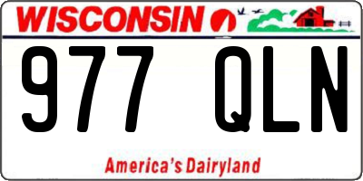 WI license plate 977QLN