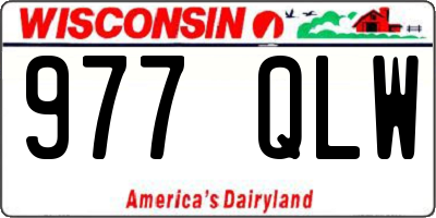 WI license plate 977QLW