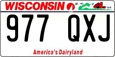 WI license plate 977QXJ